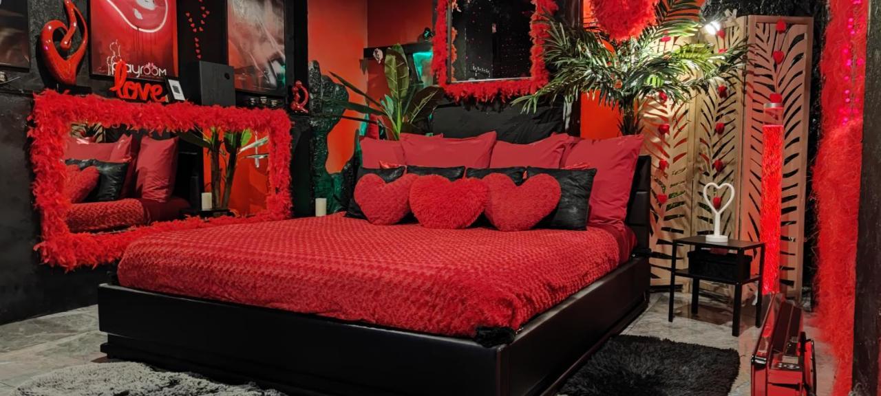 Loft Romantique Hammam Spa Privatif Playroom Grenoble Rum bild